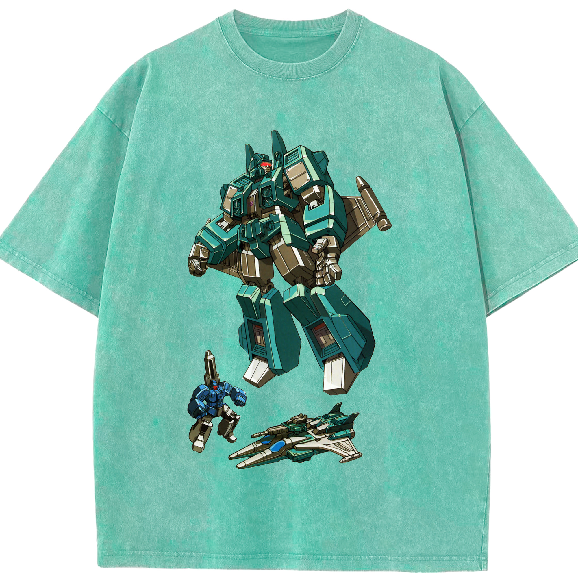 （画像用）  綿100% ヴィンテージ風 半袖Tシャツ（フロントプリント）